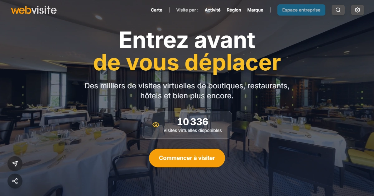 Webvisite - Leader de la visite virtuelle 360 en France et agence certifiée Google Street View
